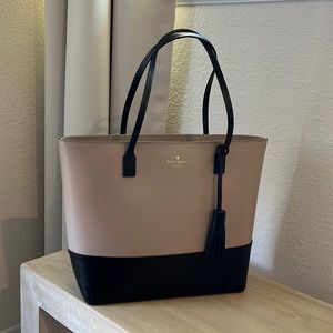 Kate Spade Tan Black Tote